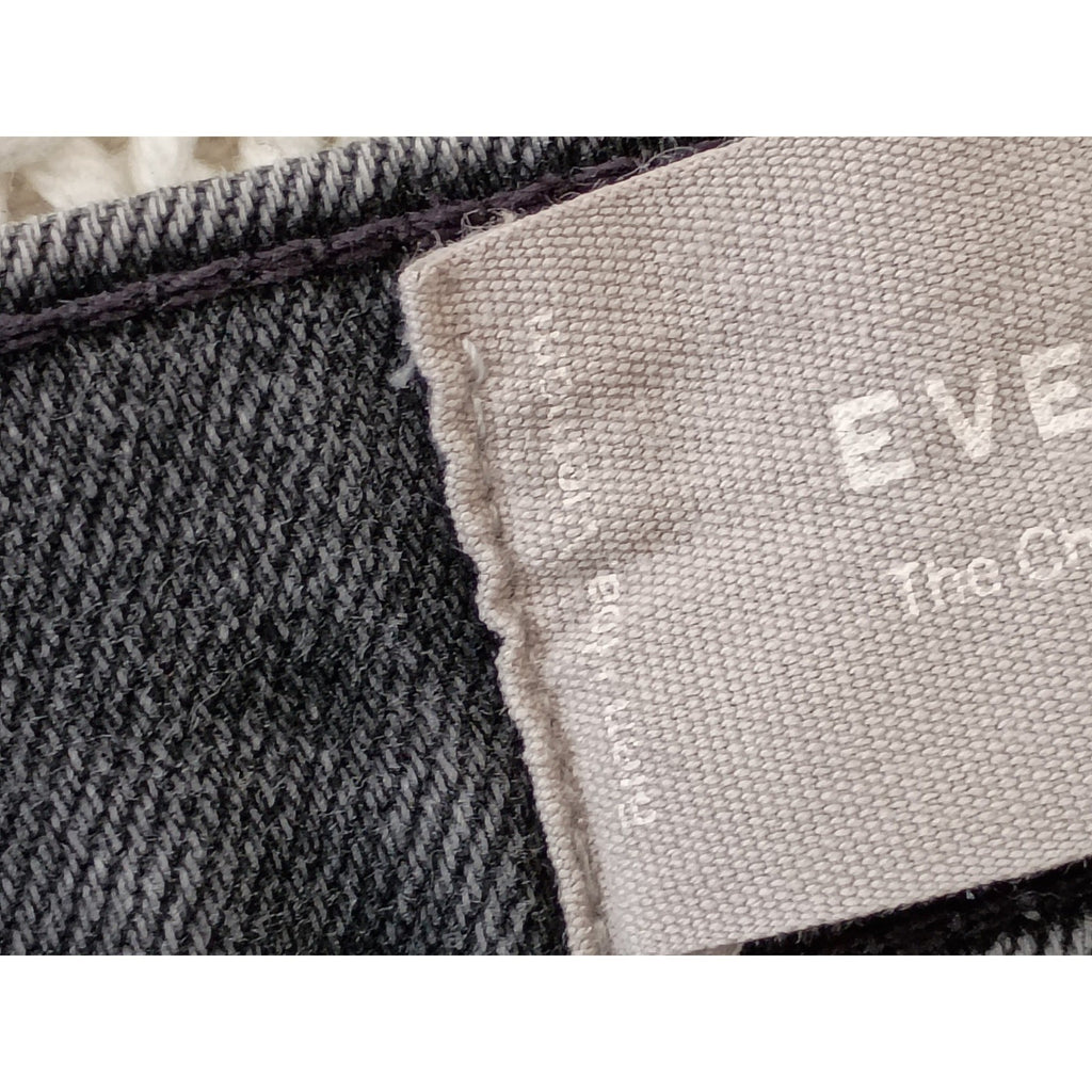 Everlane The Cheeky Bootcut Crop Jean Washed Black High Rise 26x26 Stretch