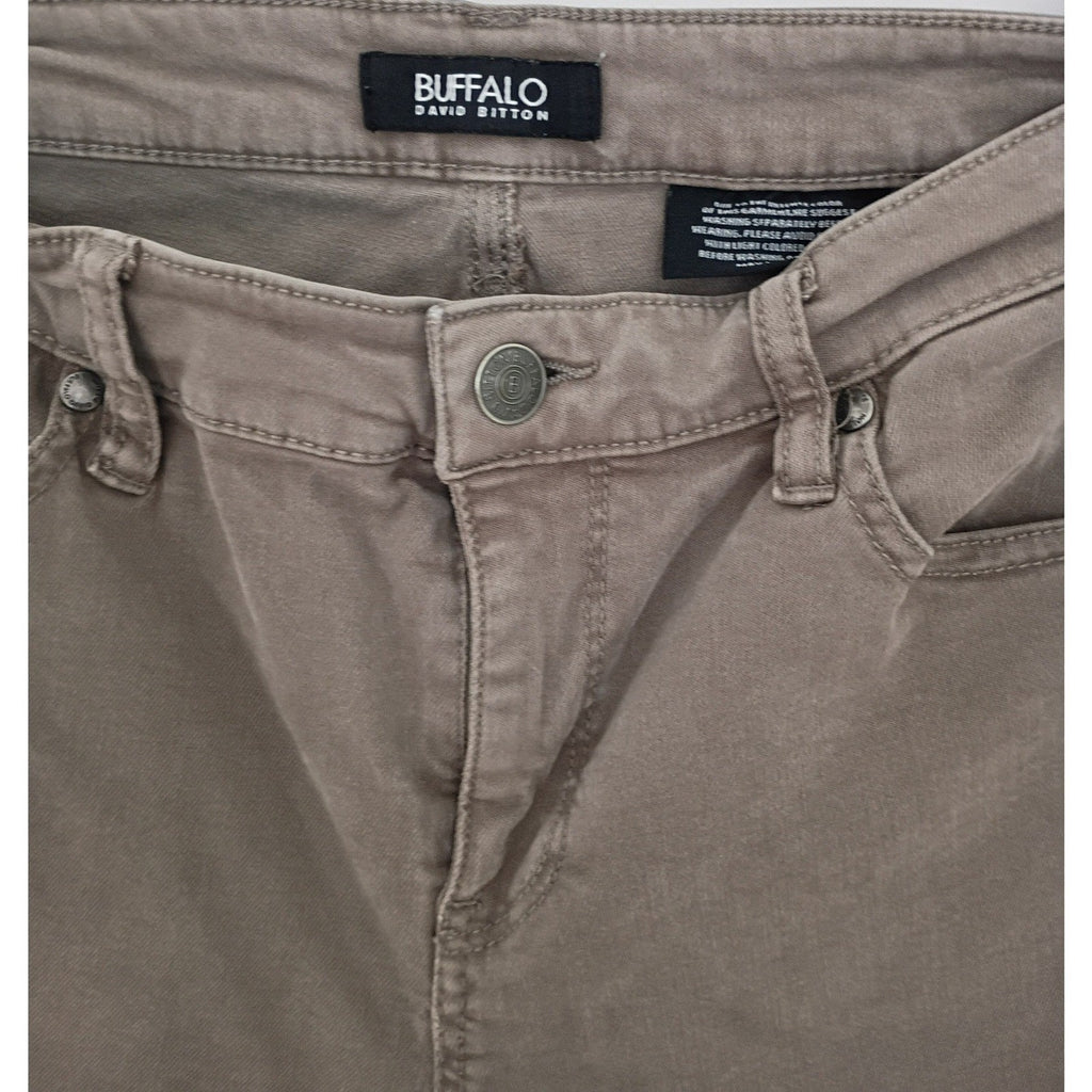 Y2K Straight Leg Jeans Tan Vintage 28x26 Buffalo David Bitton Classic