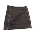 CARMAR LA Edgy Black Denim Mini Skirt 26 Double Side Zip Moto Edgy Street
