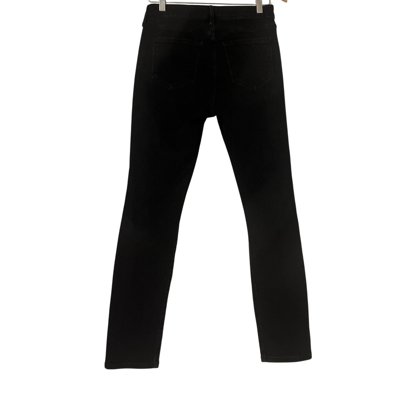 Old Navy Black Power Slim Straight High Rise Distressed Jeans Womens Size 6 / 28