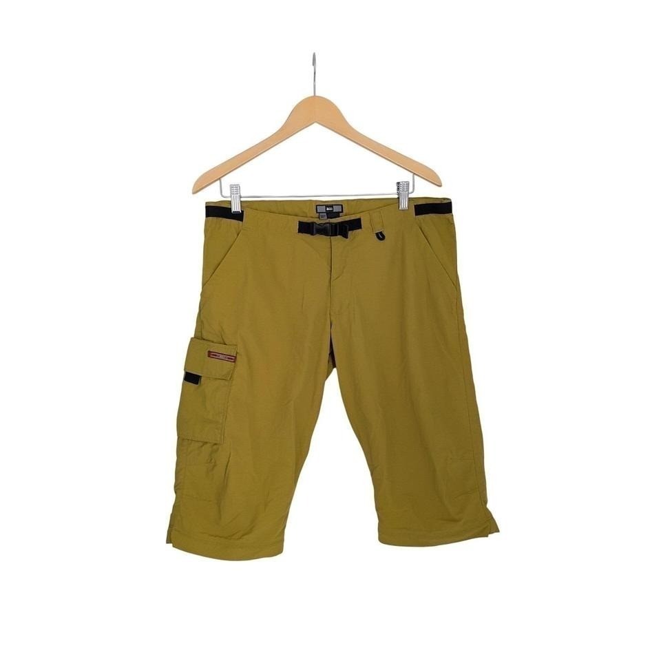 REI Khaki Cargo Pants 10 Nylon Gorpcore Hiking Travel Techwear Outdoor Quick Dry