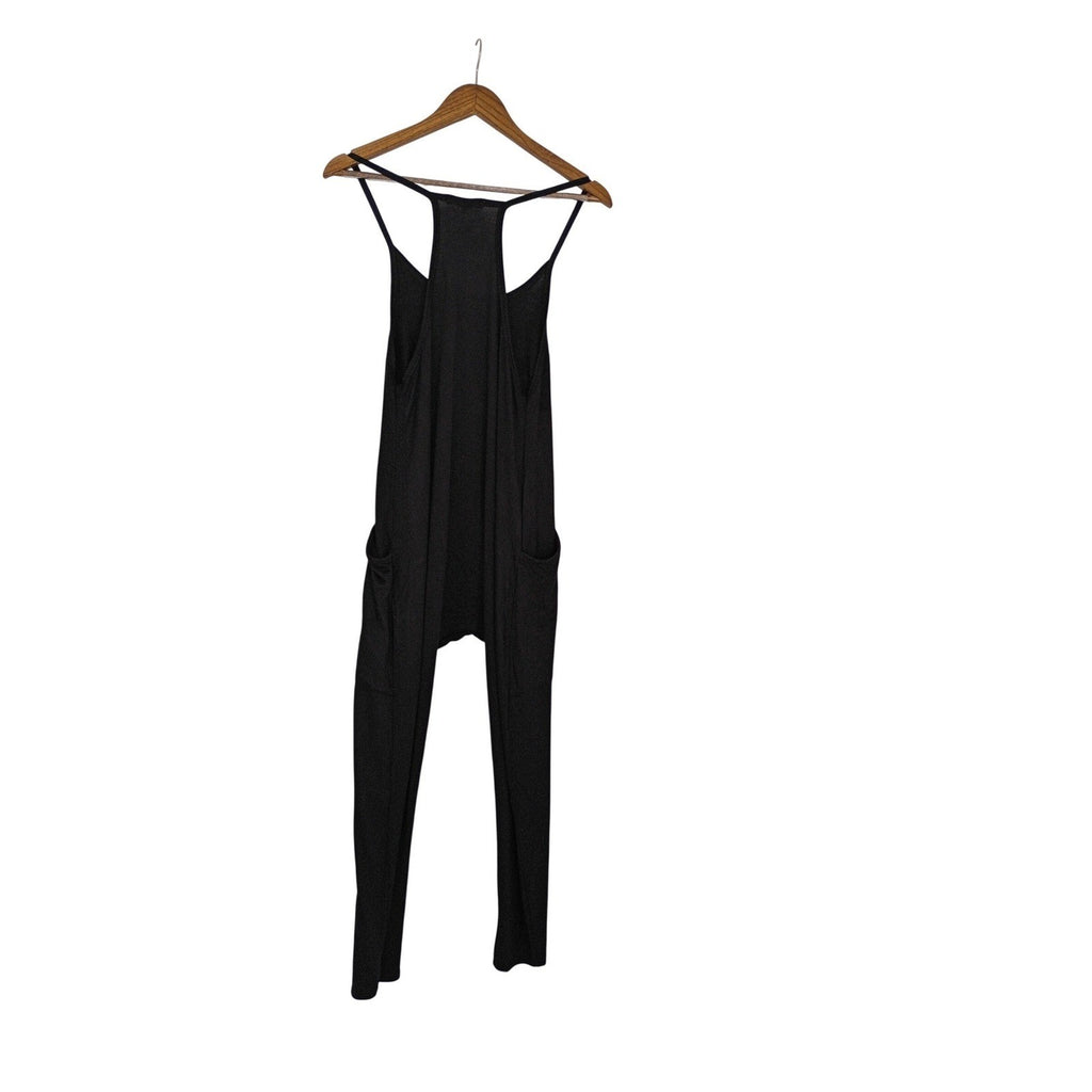 ANTISTAR Black Harem Jumpsuit Spaghetti Strap Boho Flowy Relaxed M