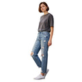 Wild Fable High Rise Mom Jeans Distressed Light Wash Denim Size 6