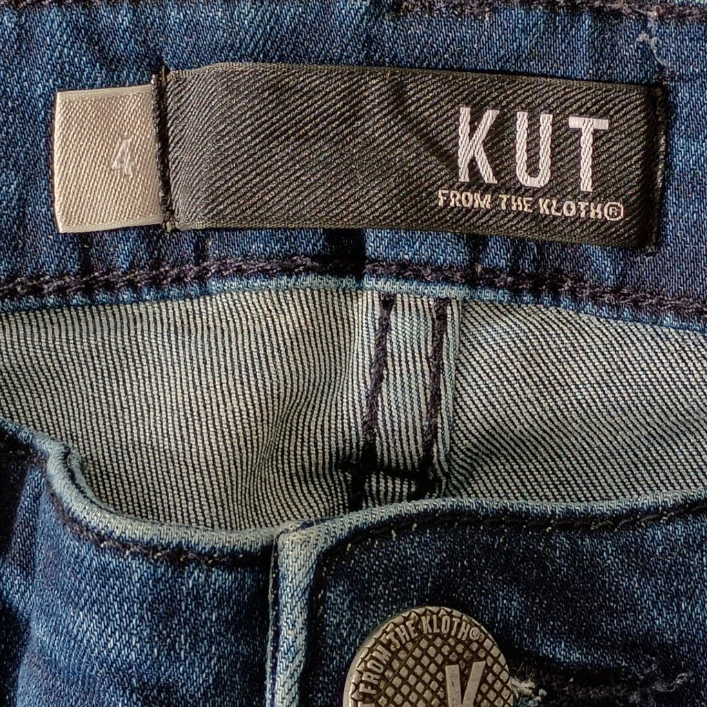 High Rise Slim Jeans 27x27 Dark Wash Connie Kut From The Kloth Classic