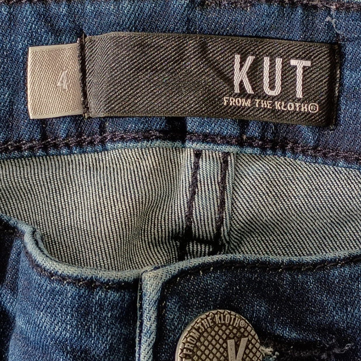High Rise Slim Jeans 27x27 Dark Wash Connie Kut From The Kloth Classic