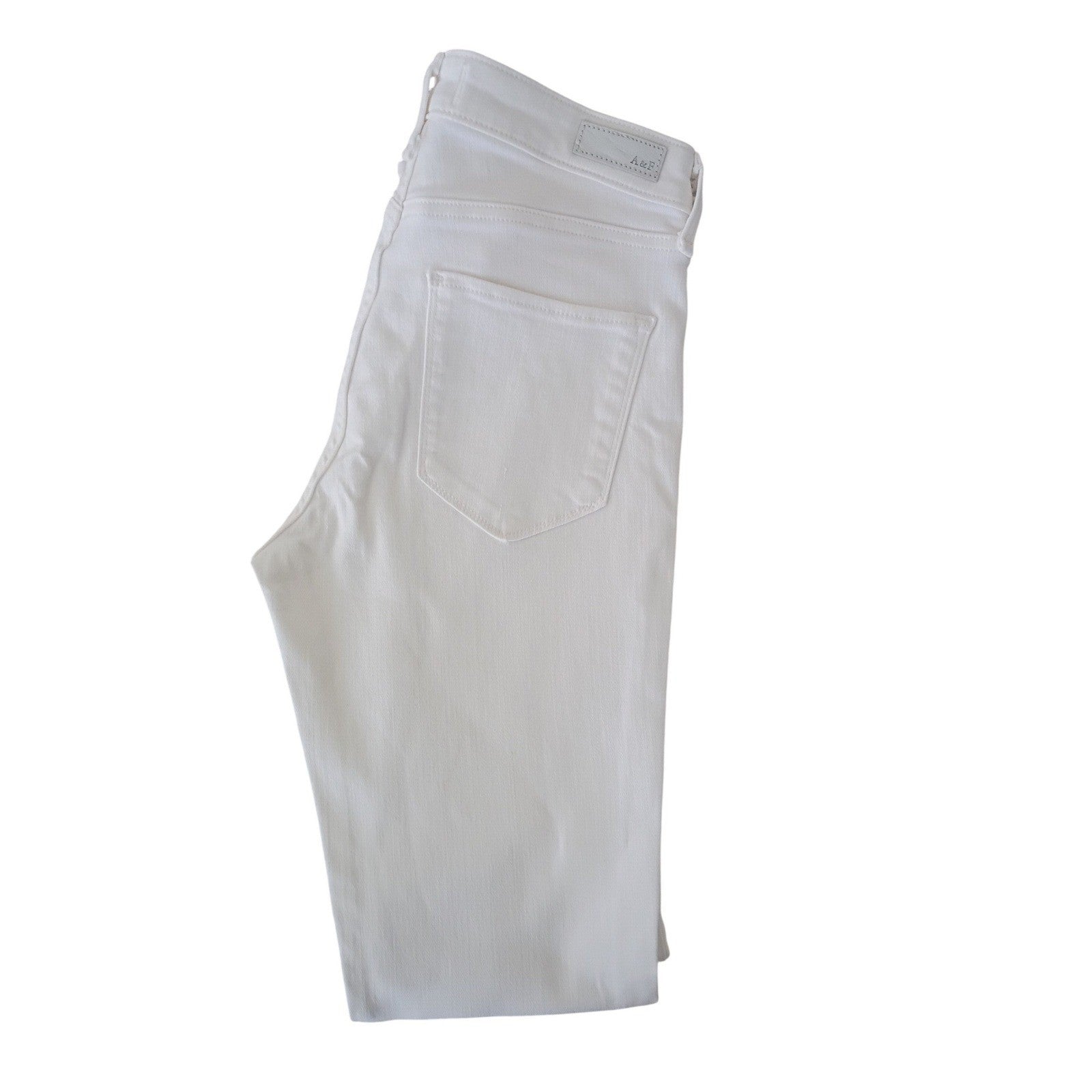 Abercrombie & Fitch White Harper Mid Rise Super Skinny Jeans 26x29 2R NWOT