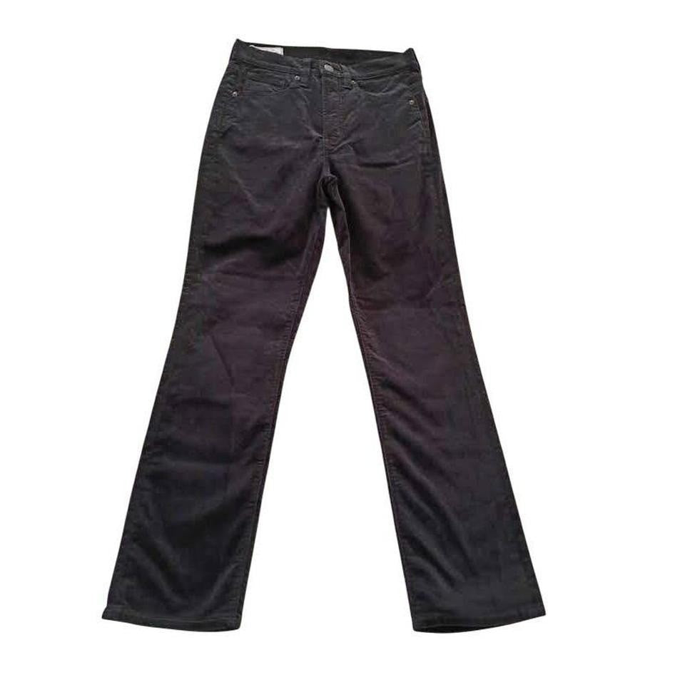 Gap 1969 High Rise Black Velvet Slim Pants 26x27 NWOT Vintage Goth Dark Academia