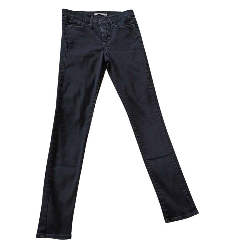 Levi's 311 Shaping Skinny Jeans 28x29 Faded Black Mid Rise Denim NWOT - Classic