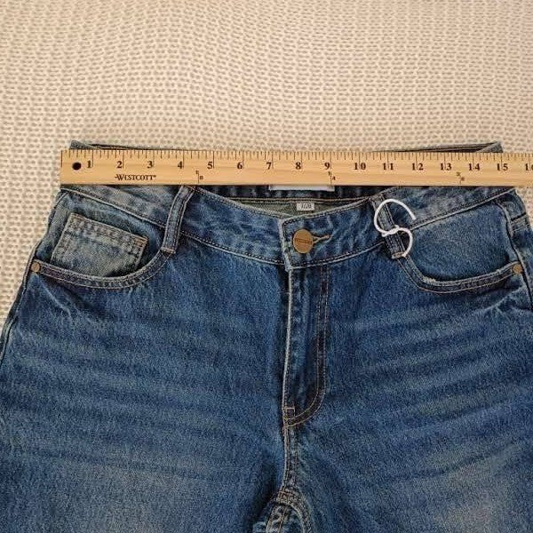 Disclosure High Rise Wide Leg Jeans 31x30 Medium Wash Blue Denim NWOT