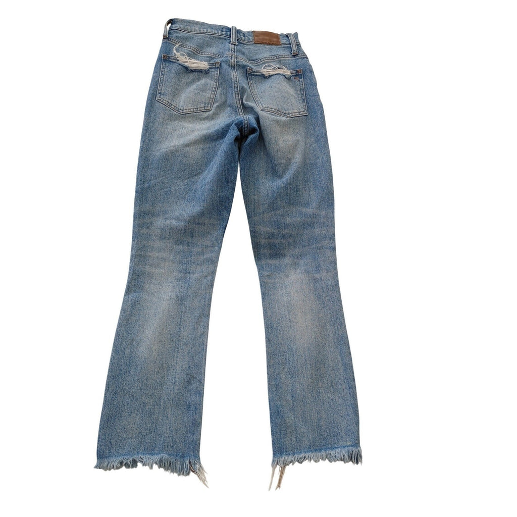 Madewell The Perfect Vintage Jeans Light Wash Distressed Frayed Hem 23x27 NWOT