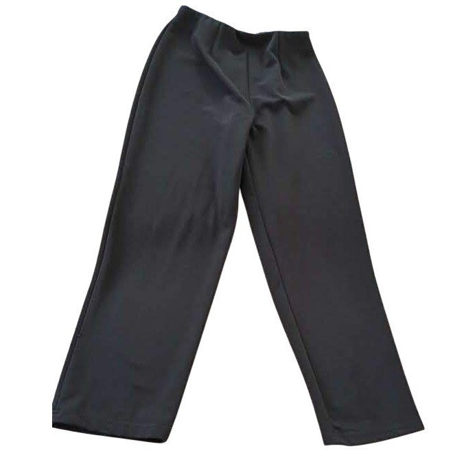 SHARON ANTHONY Black Wide Leg Comfortable Casual Pants Medium -Made in the USA