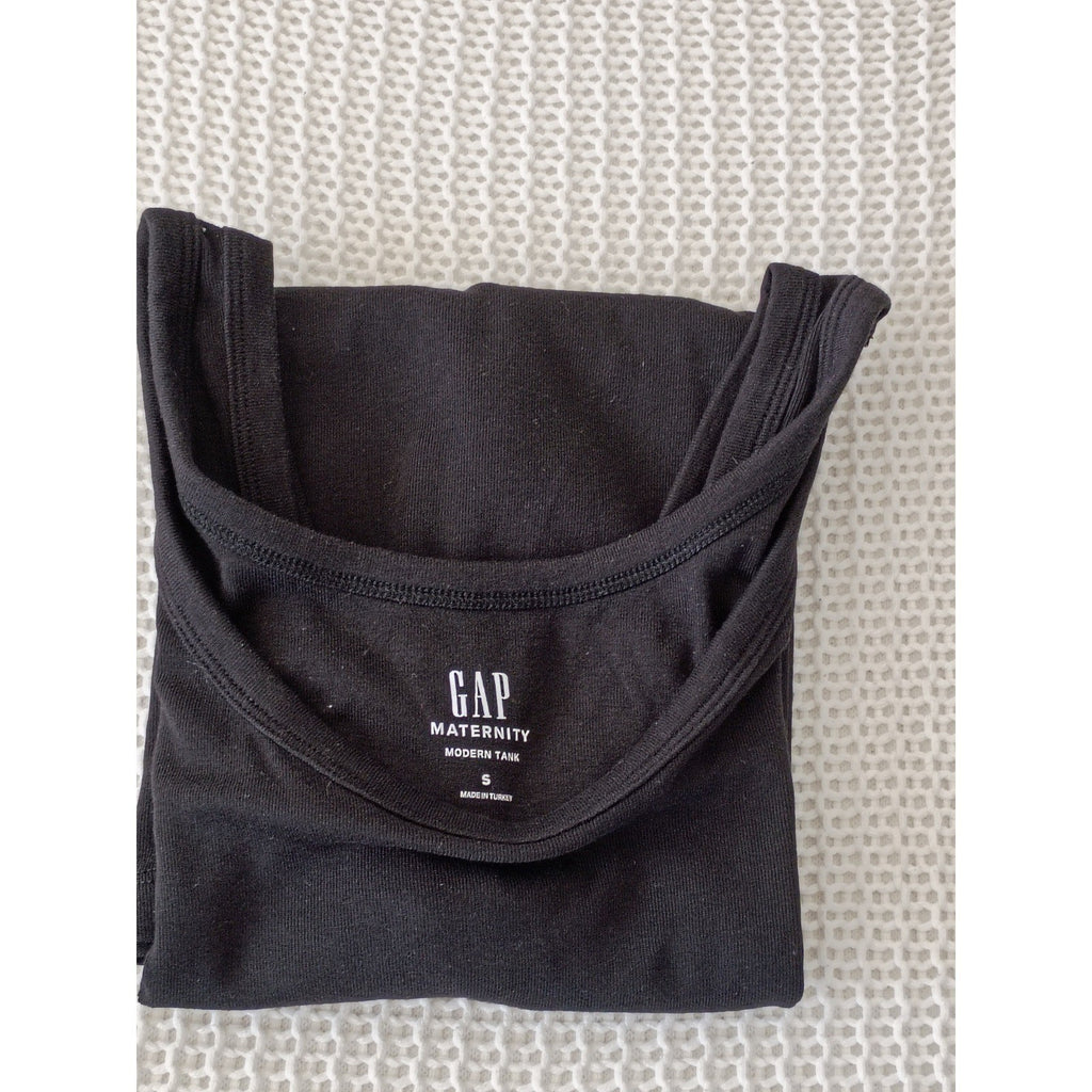 Motherhood Maternity & GAP Black Tank Top + Nursing Cami Bundle Size S -2 Tops