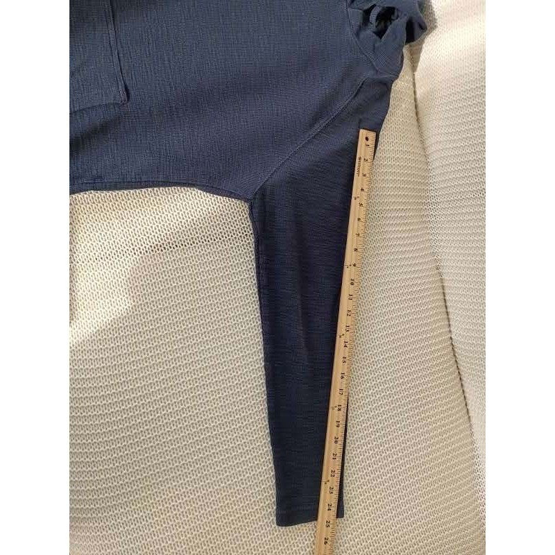 Goodthreads Navy Blue Slub 100% Cotton Pullover Hoodie Size Medium