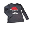 Old Navy Girl's L Believe Santa Christmas Tee Gray Fits Womens XS S