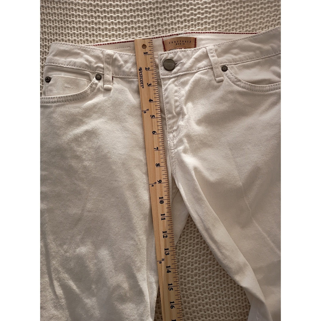 Sanctuary Denim NWOT Cream Beige Straight Leg Jeans Size 28x28 Classic $129