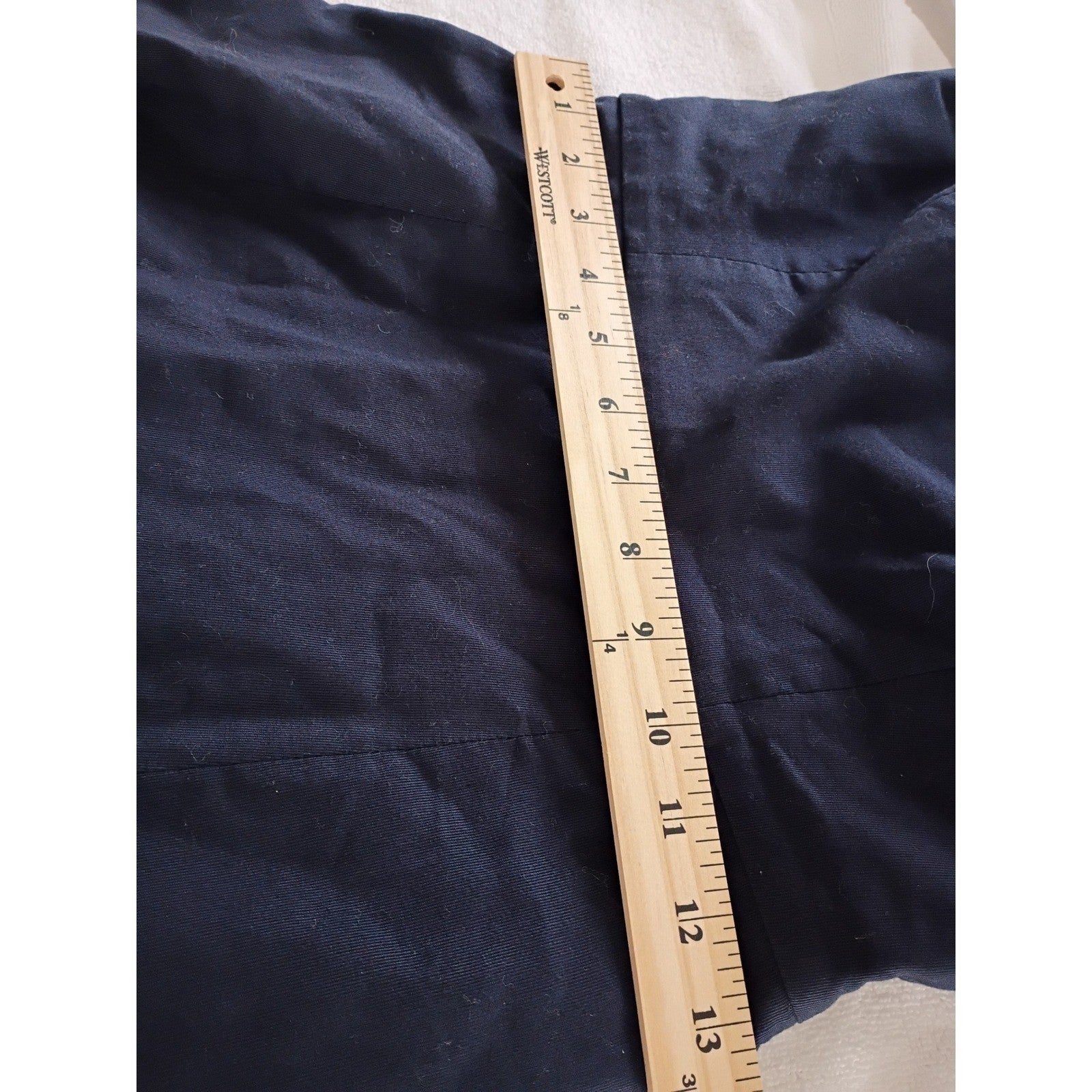 Ann Taylor Navy Blue Strapless Embroidered A-Line Dress Small 100% Cotton Summer