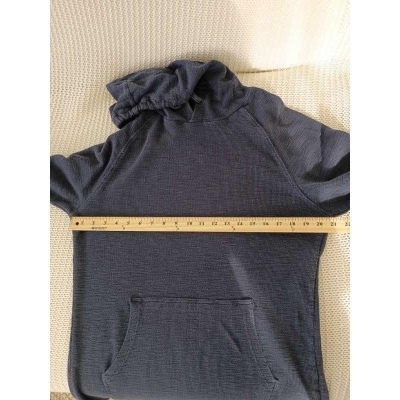 Goodthreads Navy Blue Slub 100% Cotton Pullover Hoodie Size Medium