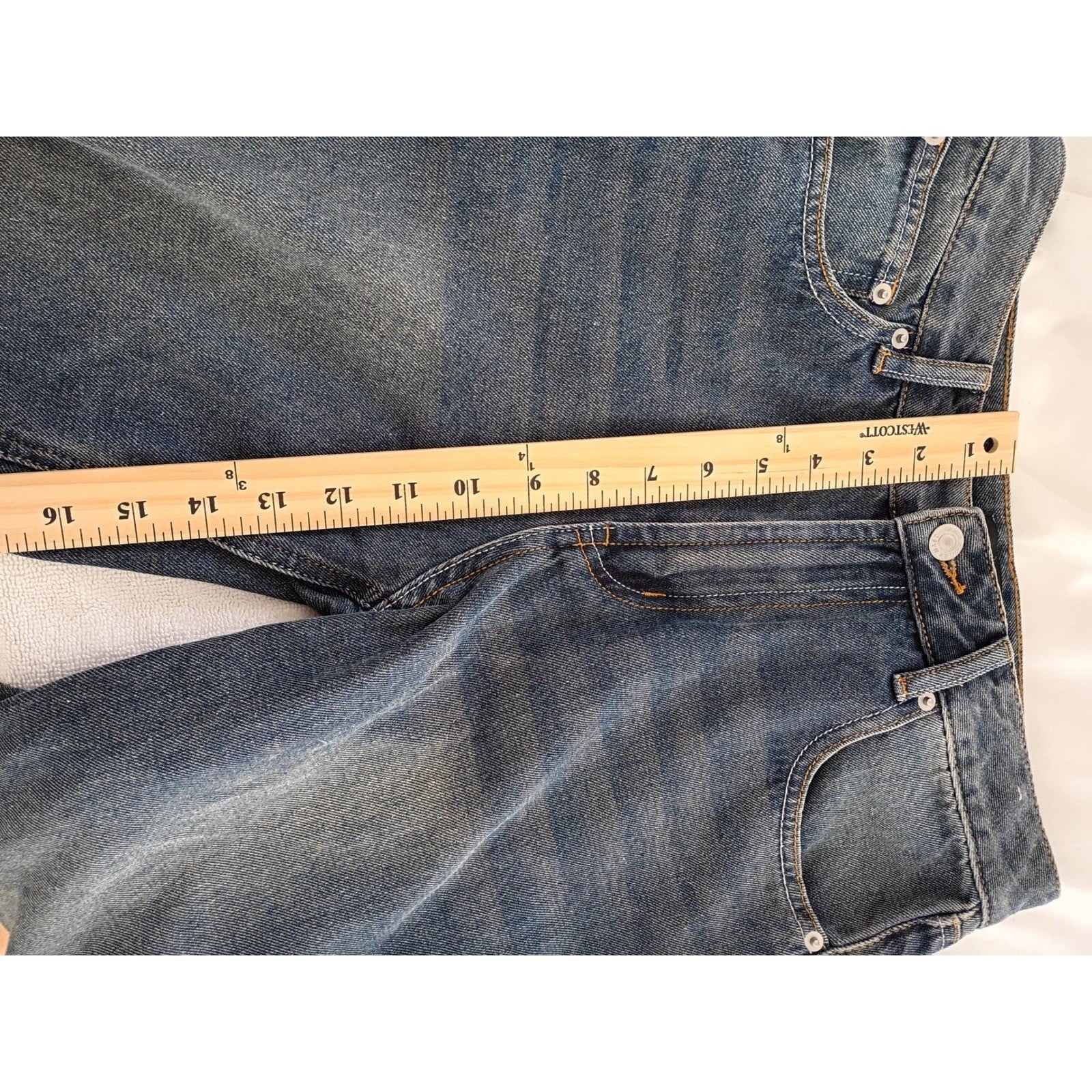 Ashley Mason Premium Women Jeans Blue Wash Size 3 26 Straight Leg Denim