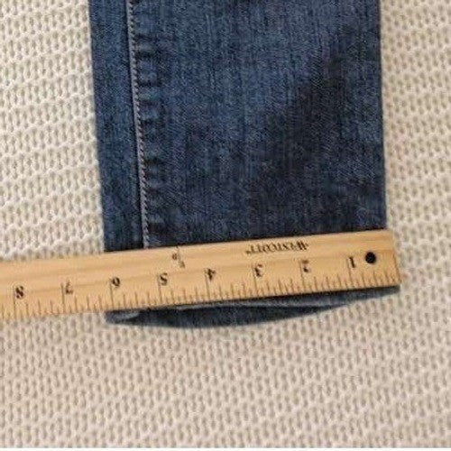 Y2K Moto Utility Skinny Jeans Dark Wash Embroidered Pocket 30x31 2.1 Denim