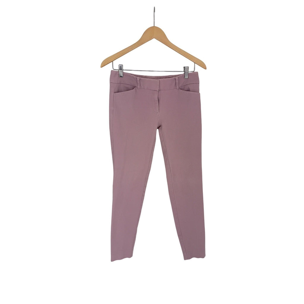 New York Company Stretch Pink Cropped Career Pants Womens Size 2