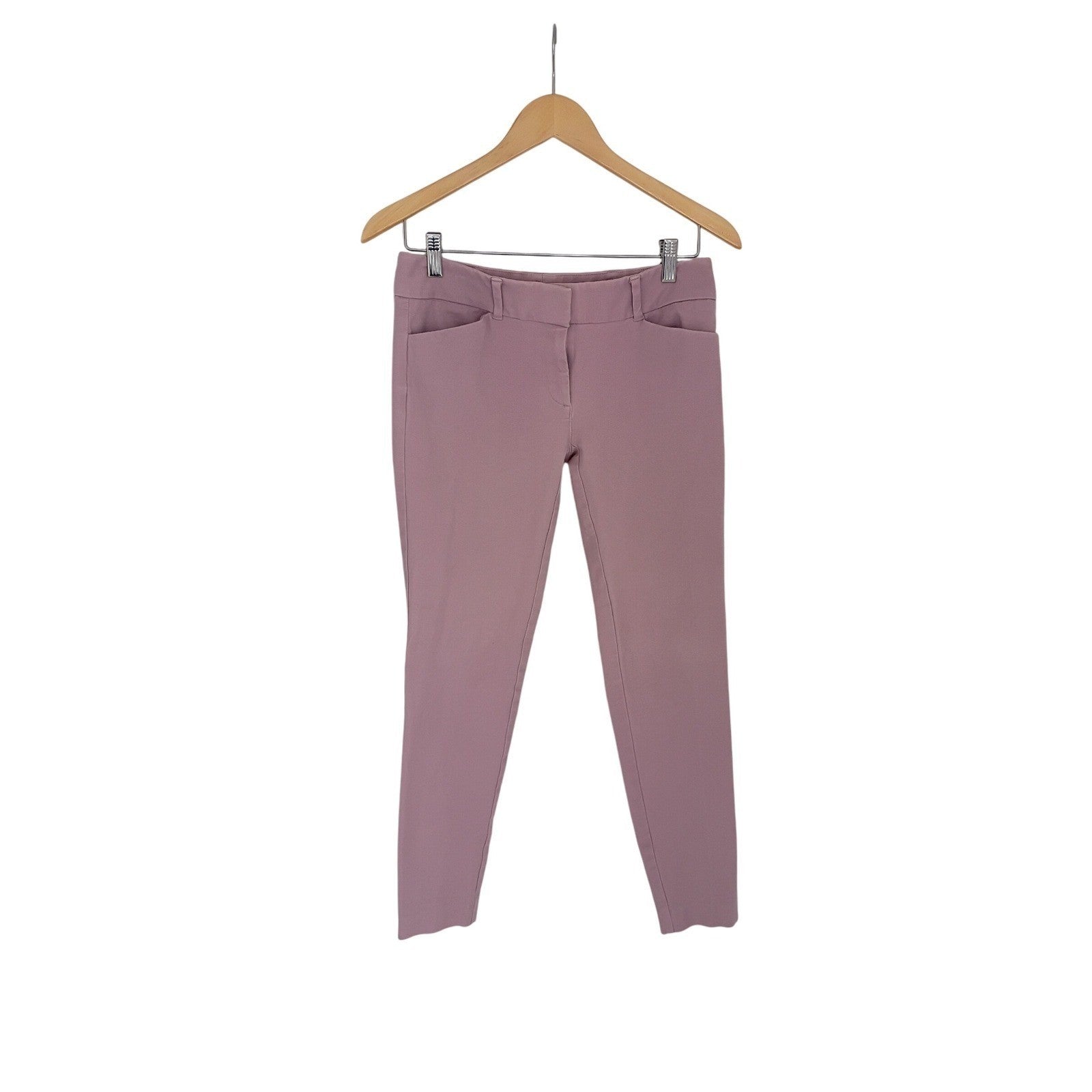 New York Company Stretch Pink Cropped Career Pants Womens Size 2
