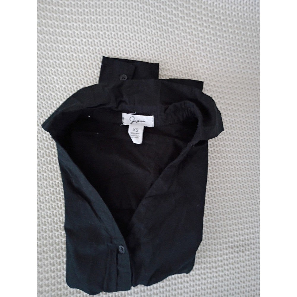 Japra NWT 100% Cotton Tailored Fit Long Sleeve Button Front Top Size S