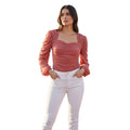 Express Body Contour Ruched Mesh Sweetheart Top Dark Rose Pink XS NWT