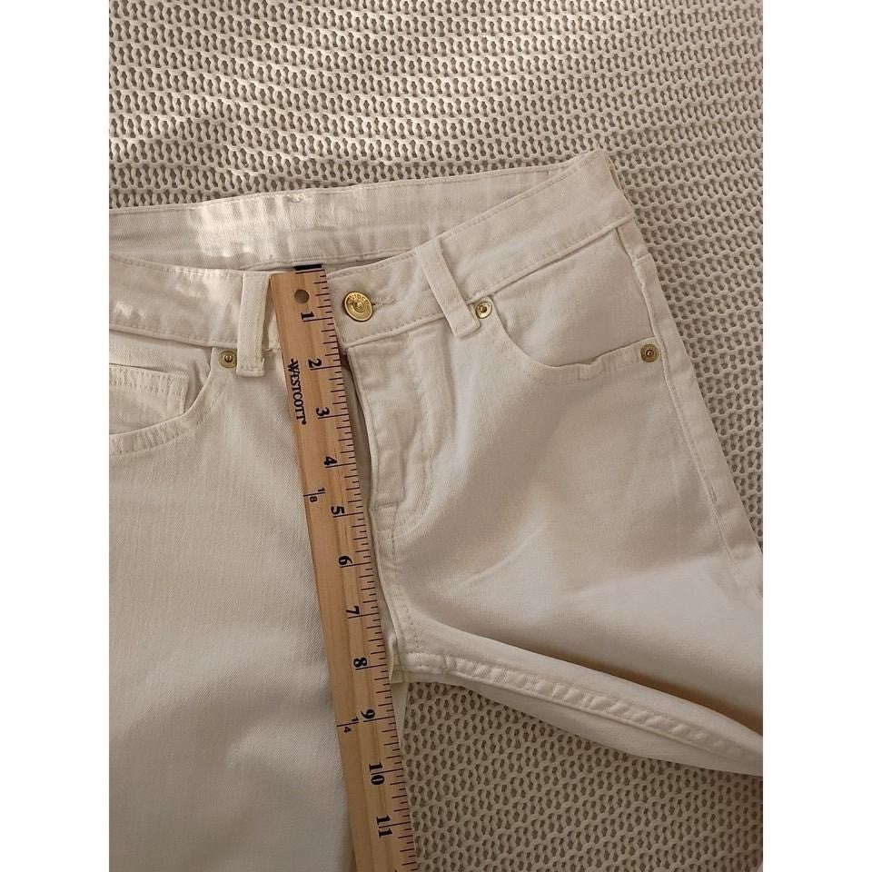 H&M Divided White Bootcut Jeans Women's 26 Cotton Stretch Casual Denim