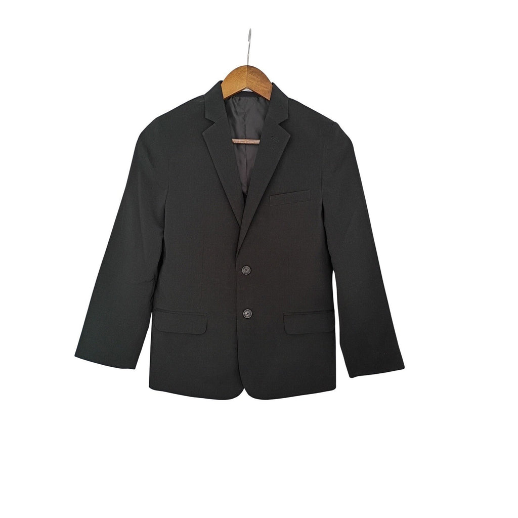 Calvin Klein Boys 12 Charcoal Gray Blazer Suit Jacket Formal Wedding