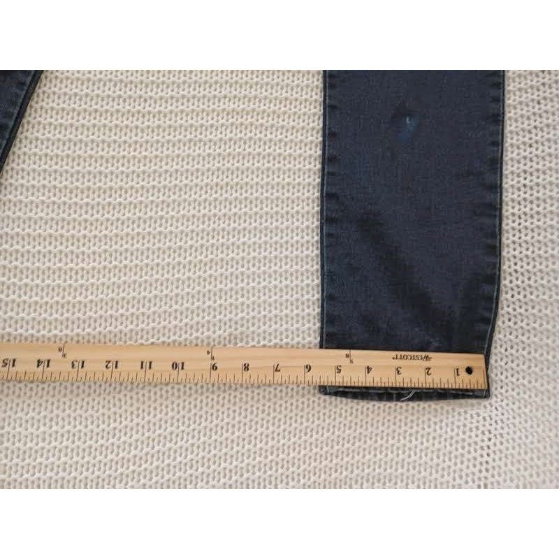 CHE DA LANG Relaxed Denim Drawstring Waist L 100% Cotton Tapered Dark Wash Moto