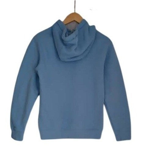 GOAT Light Blue Hoodie Pullover Graphic Print Small Oversized Unisex PTP 20"