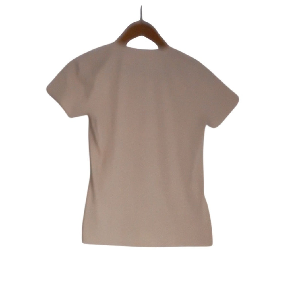 J.Crew NWT Collector Pumpkin Sequin Graphic Tee Shirt Beige 100% Cotton S