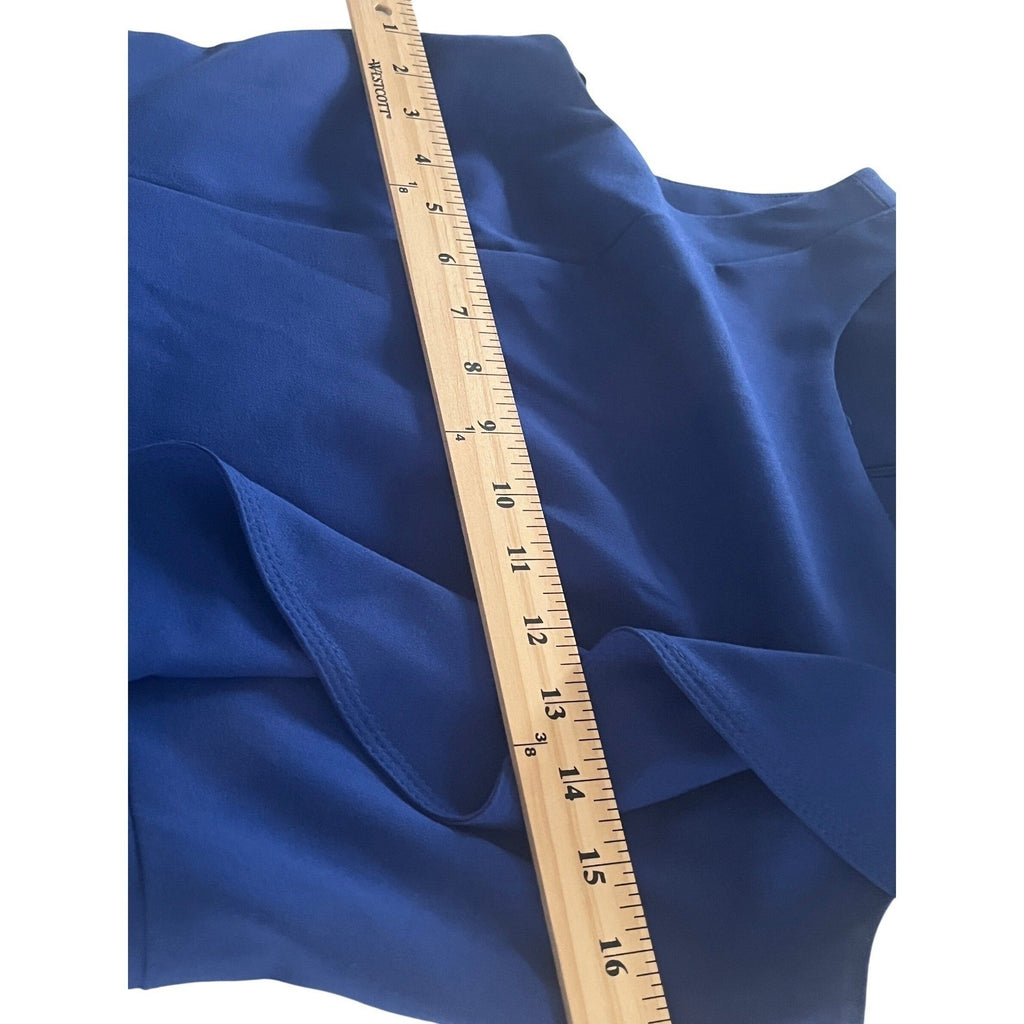 Calvin Klein Royal Blue Ruffle Sheath Dress Fits S