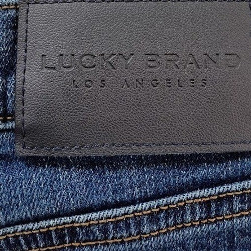 LUCKY BRAND 223 Straight Leg Jeans 34x32 Dark Wash Denim Boho