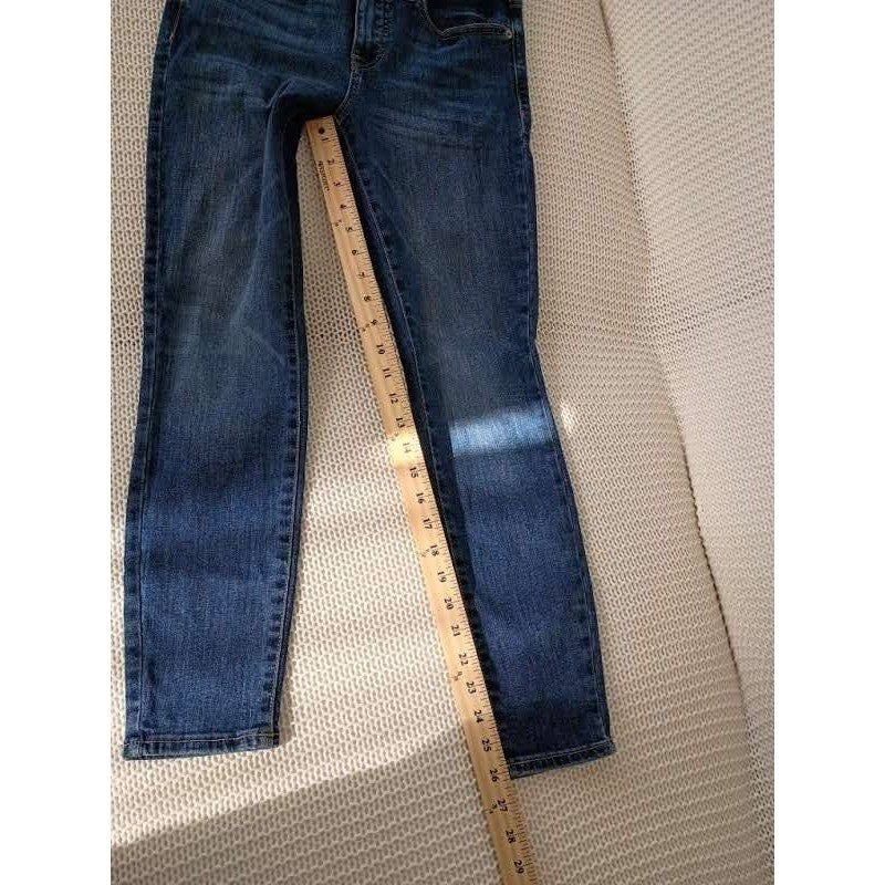 Lucky Brand Ava Mid Rise Skinny Jeans Dark Wash Blue Denim 27x27 NWOT