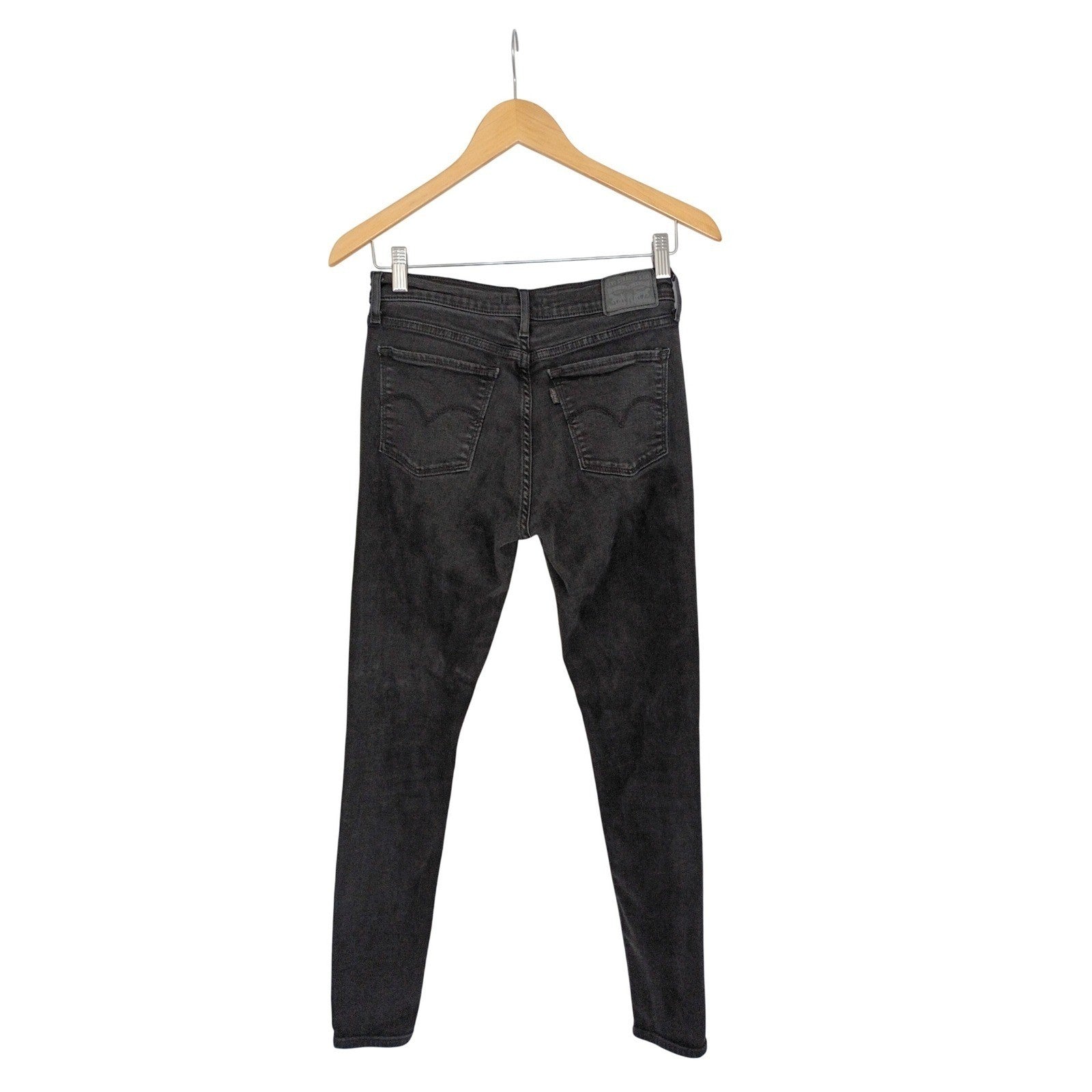Levi Strauss 710 Super Skinny Black Jeans Women's Size 30
