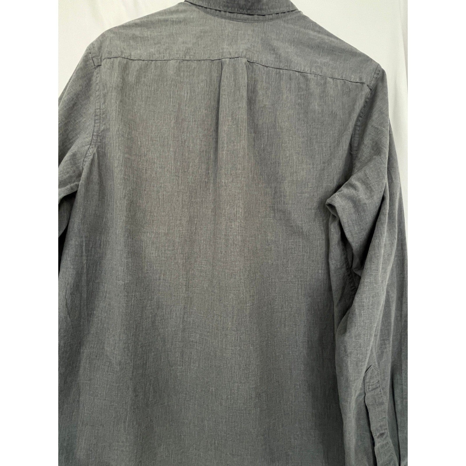 J.Crew Secret Wash Shirt Mens M Classic Fit Gray Stretch Button Down NWOT