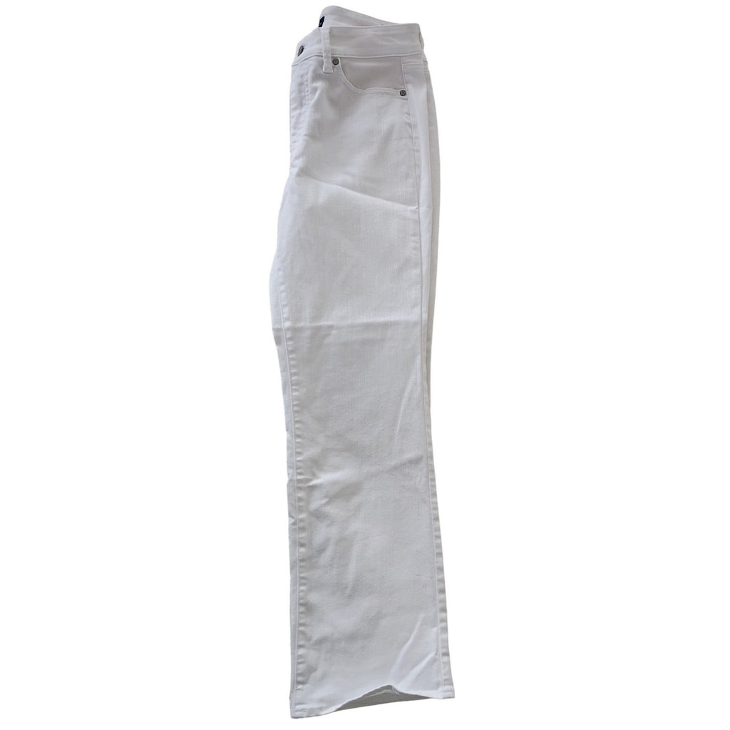 Talbots Womens -NWOT - Size 6 28x30 Curvy Barely Bootcut Jean White Denim Pants