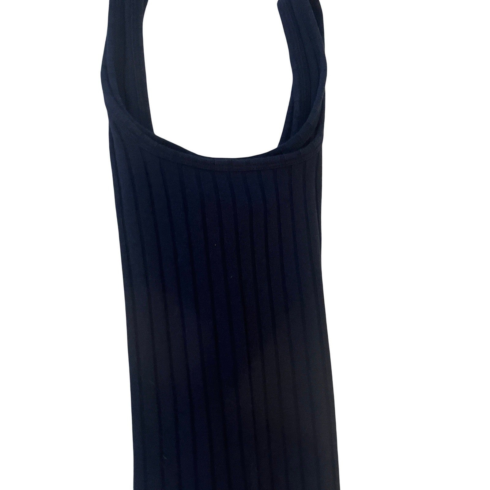 Old Navy -NWOT - Black Ribbed Tank Dress Spaghetti Strap Mini Size S