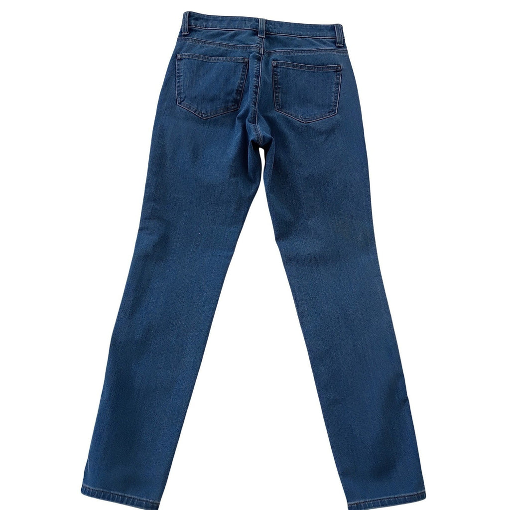 Uniqlo Ultra Stretch Skinny Jeans High Rise Tapered Medium Wash Blue 26x26
