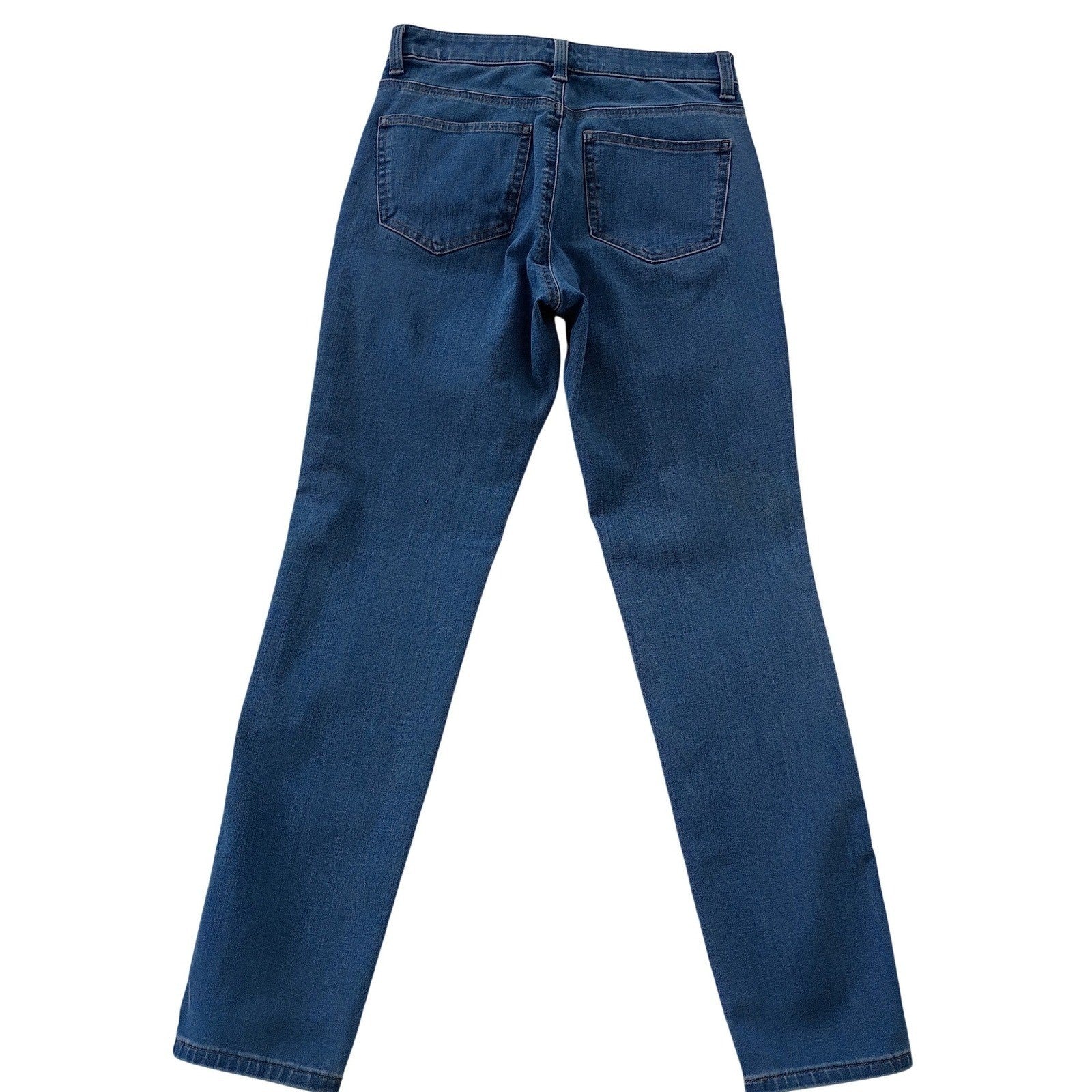 Uniqlo Ultra Stretch Skinny Jeans High Rise Tapered Medium Wash Blue 26x26