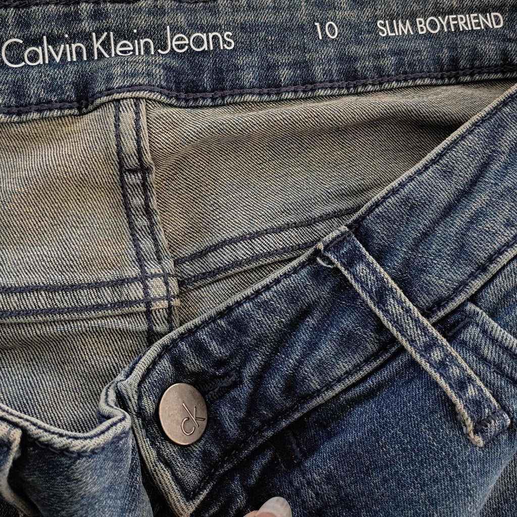 Calvin Klein Jeans Slim Boyfriend Mid Wash Denim Women's Size 10 W30x29