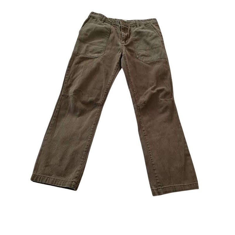 Goodfellow Co Slim Straight Cargo Pants Olive Green 100% Cotton Mens 32W 30L
