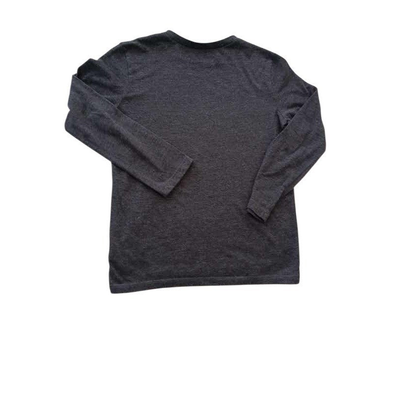 Old Navy Girl's L Believe Santa Christmas Tee Gray Fits Womens XS S