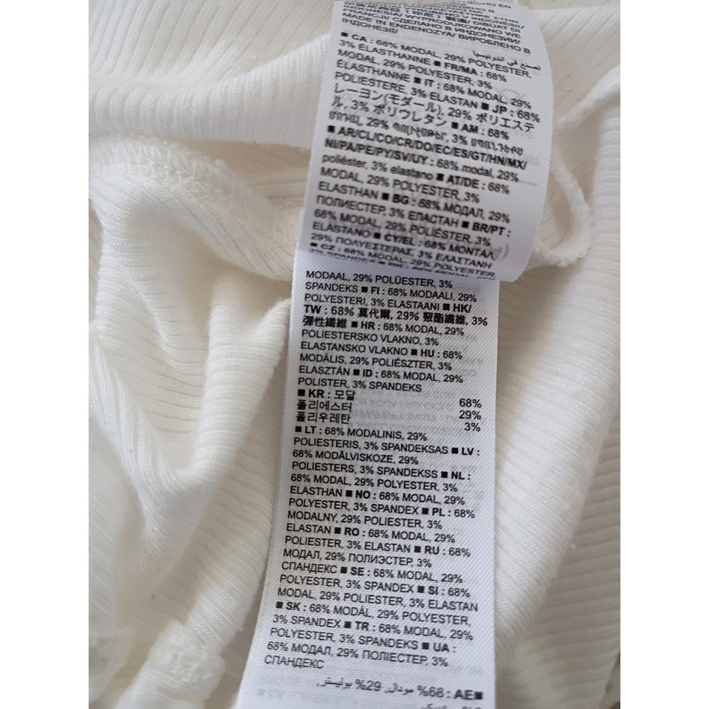 GAP Bundle White Ribbed Open Back Tie Top & Grey Camisole Cami Set S Capsule