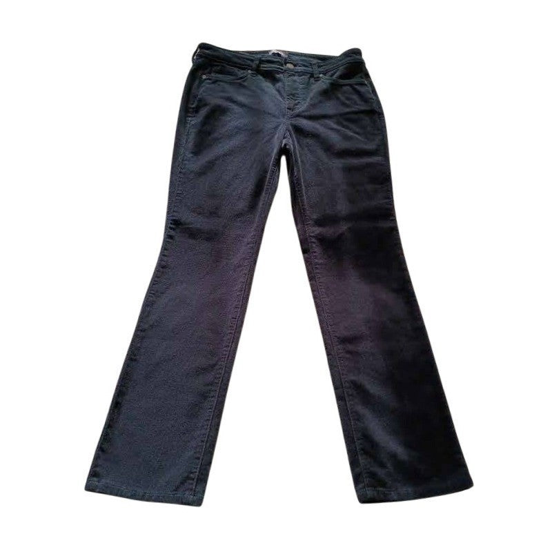 NYDJ Sheri Slim Navy Corduroy Pants Lift Tuck 8 30x29 Coastal Minimalist $119