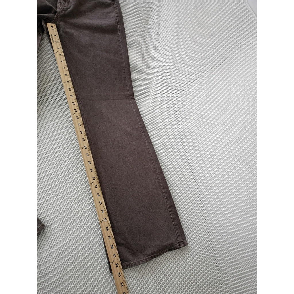 Mocha Brown High Rise Bootcut Flare Jeans 26x33 Long Inseam Denim PacSun