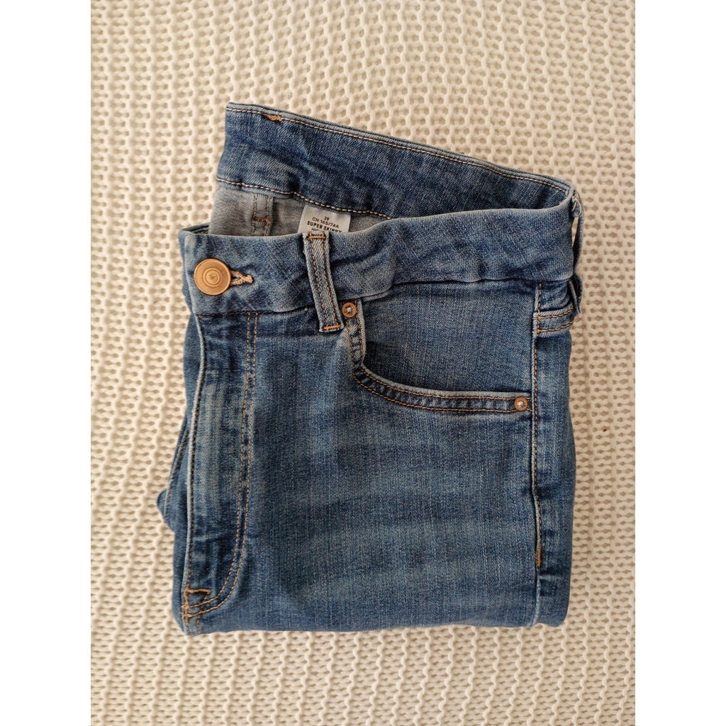 H&M High Waist Super Skinny Ankle Jeans Medium Blue Womens 28