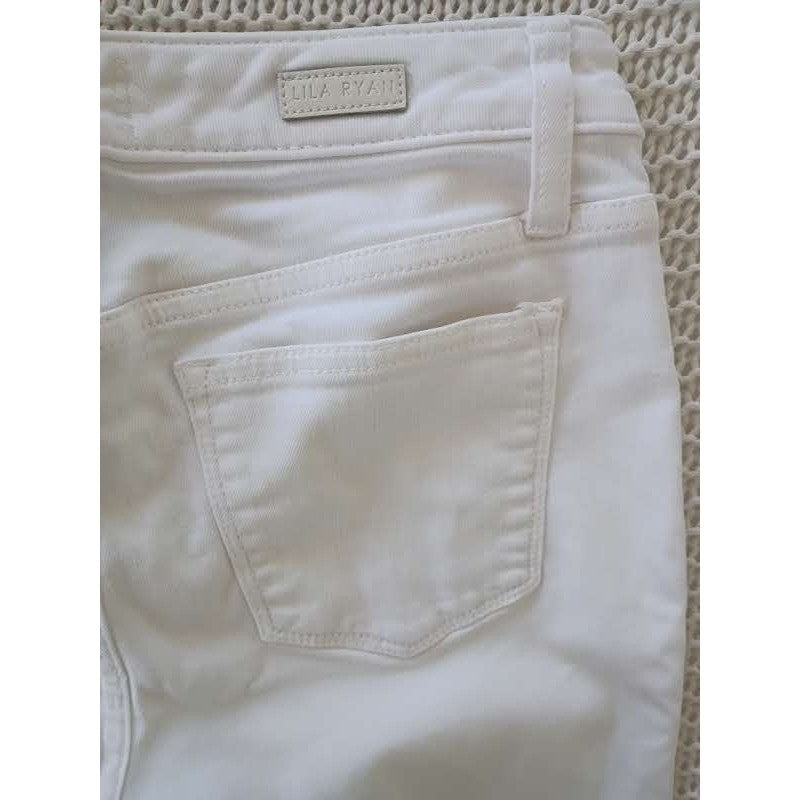 Lila Ryan White Skinny Jeans 26x26 NWOT Mid Rise Stretch Denim Pant Classic Soft