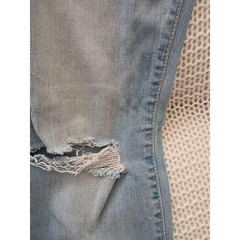 Abercrombie Distressed Super Skinny Jeans Light Wash Womens 24/25